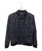 FRED PERRY×BEAMSフレッドペリー×ビームス）の古着「Nylon Harrington Jacket」｜ブラック×ネイビー