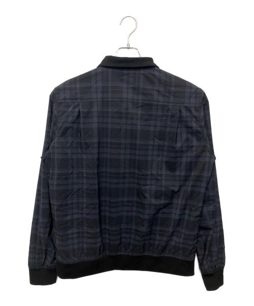 FRED PERRY（フレッドペリー）FRED PERRY (フレッドペリー) BEAMS (ビームス) Nylon Harrington Jacket ブラック×ネイビー サイズ:Lの古着・服飾アイテム