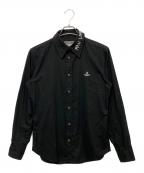 Vivienne Westwood manヴィヴィアン ウェストウッド マン）の古着「Embroidery Classic Shirt」｜ブラック