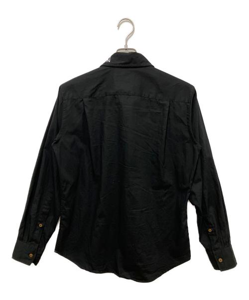 Vivienne Westwood man（ヴィヴィアン ウェストウッド マン）Vivienne Westwood man (ヴィヴィアン ウェストウッド マン) Embroidery Classic Shirt ブラック サイズ:48の古着・服飾アイテム