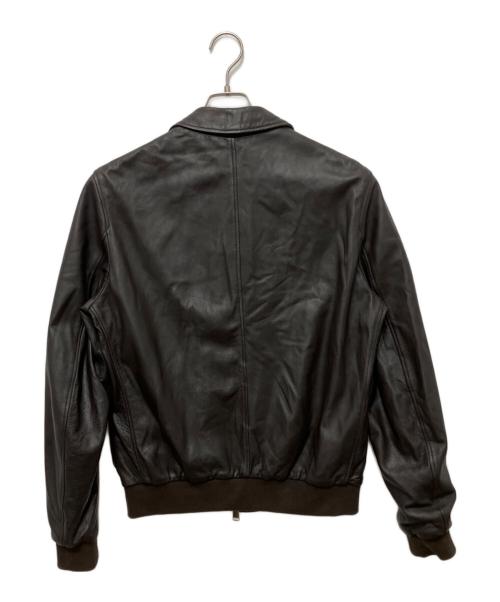 IESSE（IESSE）IESSE (IESSE) A-2型 レザージャケット ブラウン サイズ:Mの古着・服飾アイテム