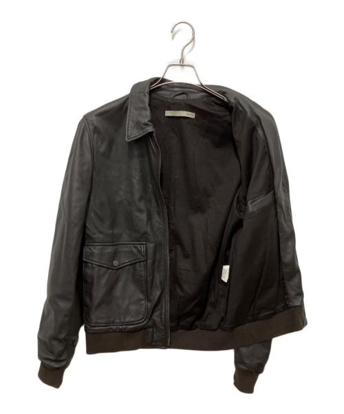 IESSE（IESSE）IESSE (IESSE) A-2型 レザージャケット ブラウン サイズ:Mの古着・服飾アイテム