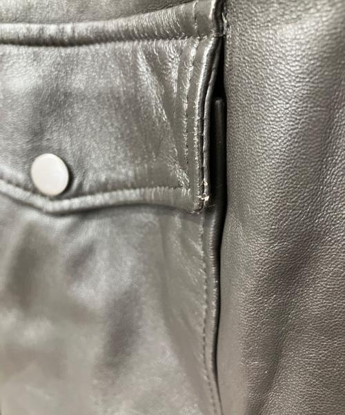 IESSE（IESSE）IESSE (IESSE) A-2型 レザージャケット ブラウン サイズ:Mの古着・服飾アイテム