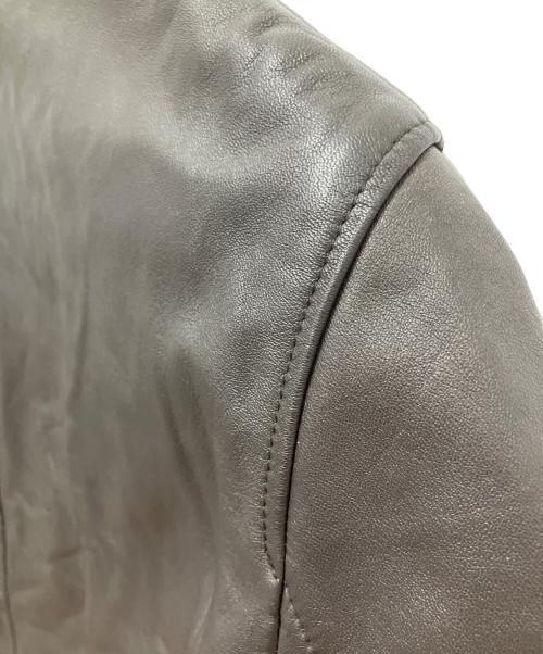 IESSE（IESSE）IESSE (IESSE) A-2型 レザージャケット ブラウン サイズ:Mの古着・服飾アイテム