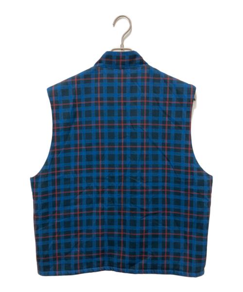 SOL soonerorlater（ソル スーナーオアレイター）SOL soonerorlater (ソル スーナーオアレイター) 25SS REVERSIBLE CHECKED VEST ブルー×ベージュ サイズ:Lの古着・服飾アイテム