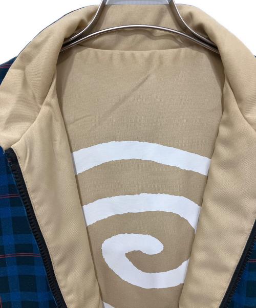 SOL soonerorlater（ソル スーナーオアレイター）SOL soonerorlater (ソル スーナーオアレイター) 25SS REVERSIBLE CHECKED VEST ブルー×ベージュ サイズ:Lの古着・服飾アイテム