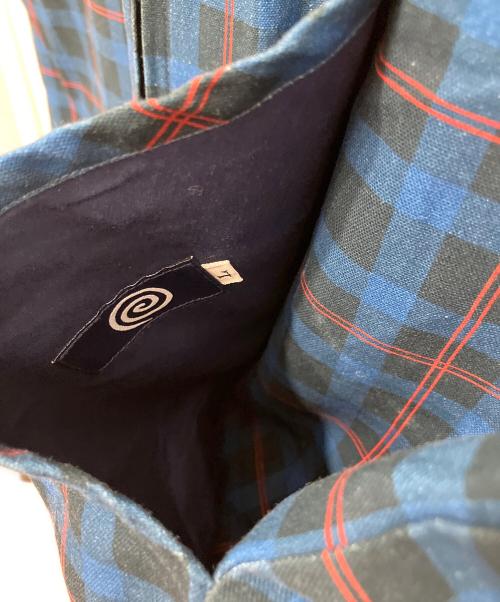 SOL soonerorlater（ソル スーナーオアレイター）SOL soonerorlater (ソル スーナーオアレイター) 25SS REVERSIBLE CHECKED VEST ブルー×ベージュ サイズ:Lの古着・服飾アイテム