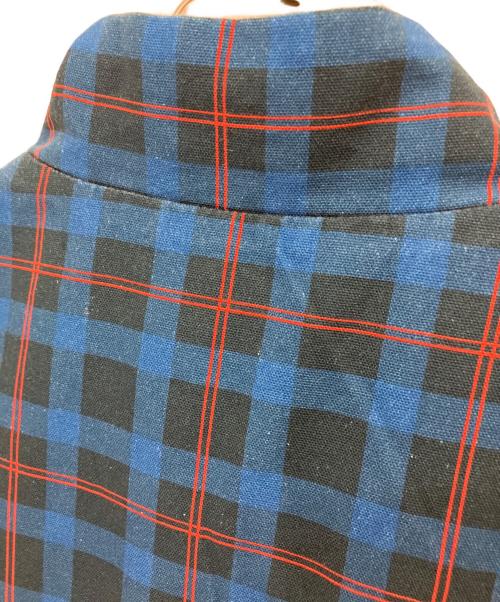 SOL soonerorlater（ソル スーナーオアレイター）SOL soonerorlater (ソル スーナーオアレイター) 25SS REVERSIBLE CHECKED VEST ブルー×ベージュ サイズ:Lの古着・服飾アイテム