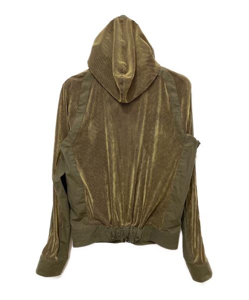 JIAN YE（ジェン イェ）JIAN YE (ジェン イェ) MESH HOOD 弍 オリーブ サイズ:FREEの古着・服飾アイテム