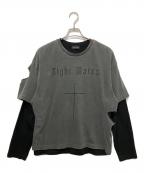 LAST NESTラストネスト）の古着「Layered T-shirts」｜グレー×ブラック