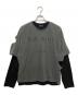 LAST NEST（ラストネスト）の古着「Layered T-shirts」｜グレー×ブラック