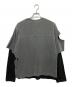 LAST NEST (ラストネスト) Layered T-shirts グレー×ブラック サイズ:L：20000円