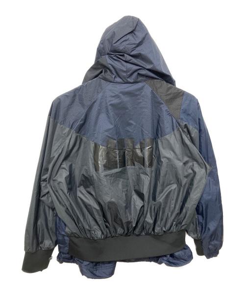 NIKE（ナイキ）NIKE (ナイキ) sacai (サカイ) 再構築アノラックジャケット ネイビー×ブラック サイズ:XSの古着・服飾アイテム