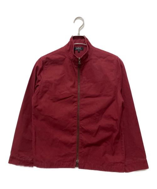A.P.C.（アーペーセー）A.P.C. (アーペーセー) 90s スタンドカラーコットンジャケット ボルドー サイズ:Mの古着・服飾アイテム