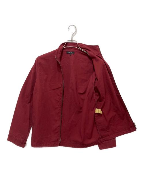 A.P.C.（アーペーセー）A.P.C. (アーペーセー) 90s スタンドカラーコットンジャケット ボルドー サイズ:Mの古着・服飾アイテム