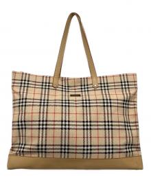 Burberry's（バーバリーズ）の古着「トートバッグ」｜ベージュ×レッド