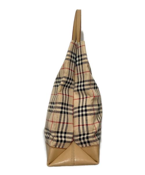 Burberry's（バーバリーズ）Burberry's (バーバリーズ) トートバッグ ベージュ×レッドの古着・服飾アイテム