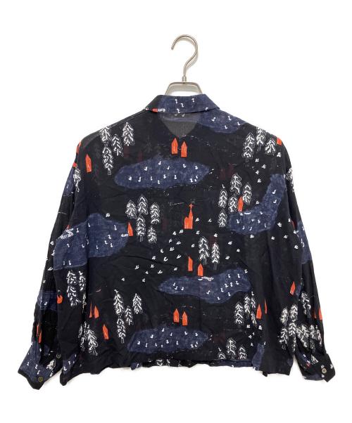 mina perhonen（ミナ ペルホネン）mina perhonen (ミナ ペルホネン) FOREST VILLAGE シャツ ネイビー サイズ:38の古着・服飾アイテム