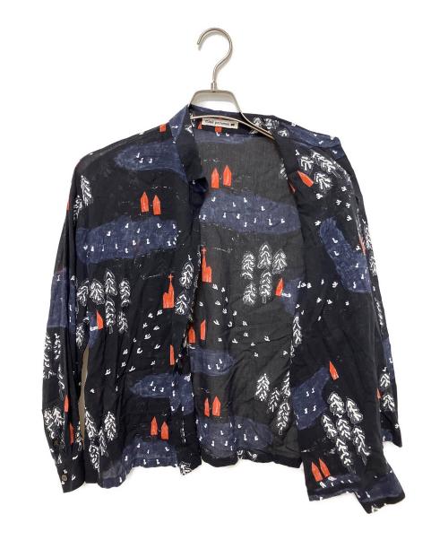 mina perhonen（ミナ ペルホネン）mina perhonen (ミナ ペルホネン) FOREST VILLAGE シャツ ネイビー サイズ:38の古着・服飾アイテム