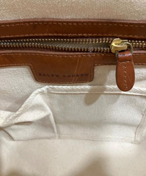 POLO RALPH LAUREN（ポロ・ラルフローレン）POLO RALPH LAUREN (ポロ・ラルフローレン) カゴバッグ ベージュの古着・服飾アイテム