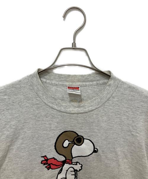 LOGOTEL（ロゴテル）LOGOTEL (ロゴテル) プリントTシャツ グレー サイズ:Lの古着・服飾アイテム
