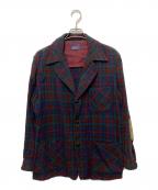 PENDLETONペンドルトン）の古着「50s チェックテーラードジャケット」｜ブラウン×ブルー