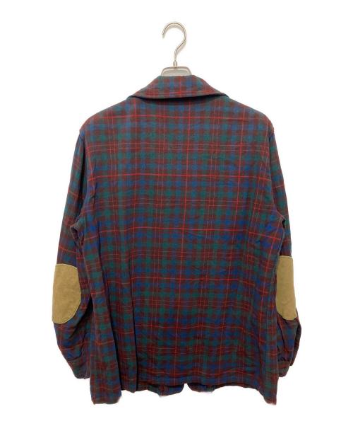PENDLETON（ペンドルトン）PENDLETON (ペンドルトン) 50s チェックテーラードジャケット ブラウン×ブルー サイズ:Lの古着・服飾アイテム