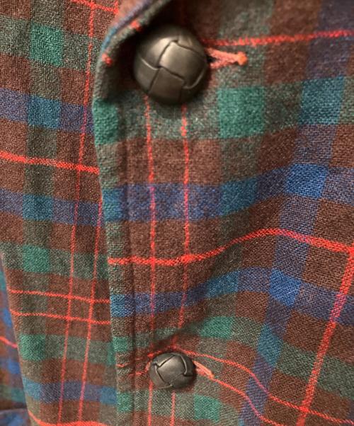PENDLETON（ペンドルトン）PENDLETON (ペンドルトン) 50s チェックテーラードジャケット ブラウン×ブルー サイズ:Lの古着・服飾アイテム
