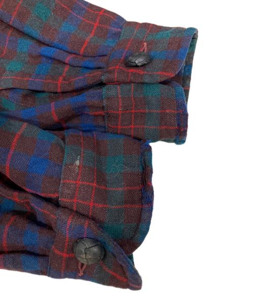 PENDLETON（ペンドルトン）PENDLETON (ペンドルトン) 50s チェックテーラードジャケット ブラウン×ブルー サイズ:Lの古着・服飾アイテム