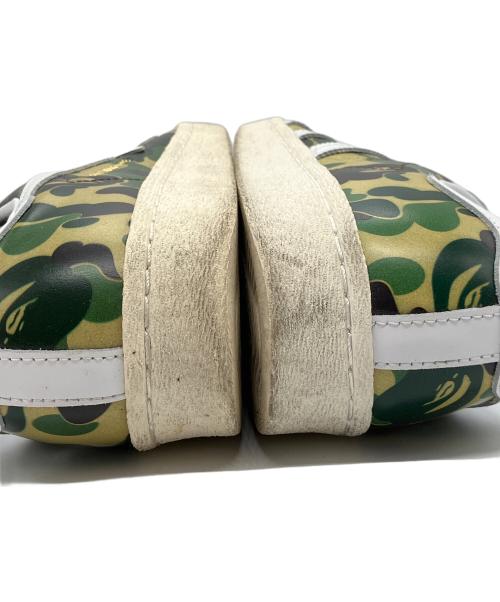 adidas（アディダス）adidas (アディダス) A BATHING APE (アベイシングエイプ) コラボローカットスニーカー グリーン×ブラウン サイズ:28の古着・服飾アイテム