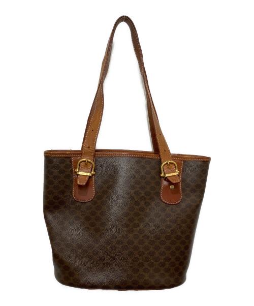 CELINE（セリーヌ）CELINE (セリーヌ) マカダム トートバッグ ブラウンの古着・服飾アイテム
