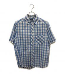 stussy（ステューシー）の古着「オンブレチェックシャツ」｜ブルー×ホワイト