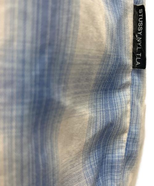 stussy（ステューシー）stussy (ステューシー) オンブレチェックシャツ ブルー×ホワイト サイズ:Sの古着・服飾アイテム