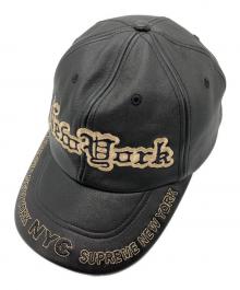 SUPREME（シュプリーム）の古着「NEW YORK LEATHER 6-PANEL」｜ブラック