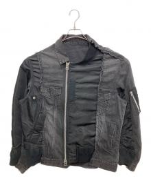 sacai（サカイ）の古着「19SS Re-Make MA-1 Doccing Denim Jacket」｜ブラック