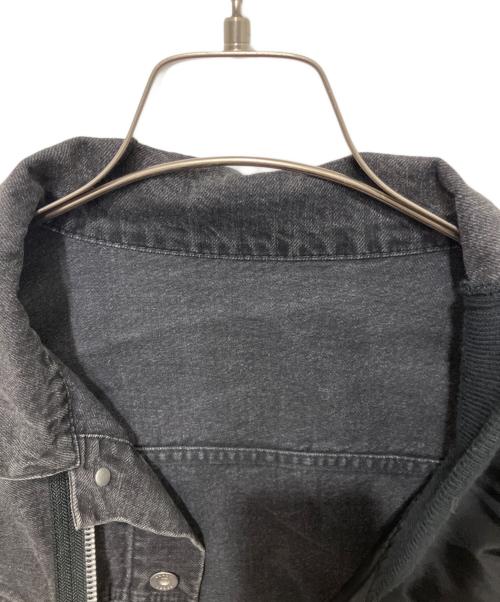 sacai（サカイ）sacai (サカイ) 19SS Re-Make MA-1 Doccing Denim Jacket ブラック サイズ:2の古着・服飾アイテム