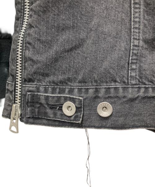 sacai（サカイ）sacai (サカイ) 19SS Re-Make MA-1 Doccing Denim Jacket ブラック サイズ:2の古着・服飾アイテム