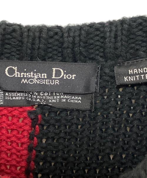 Christian Dior MONSIEUR（クリスチャンディオールムッシュ）Christian Dior MONSIEUR (クリスチャンディオールムッシュ) 総柄コットンニット マルチカラー サイズ:Sの古着・服飾アイテム