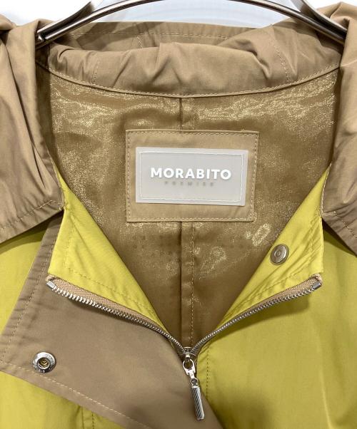 MORABITO（モラビト）MORABITO (モラビト) 袖パンチングデザインフーデッドジャケット イエロー サイズ:38の古着・服飾アイテム