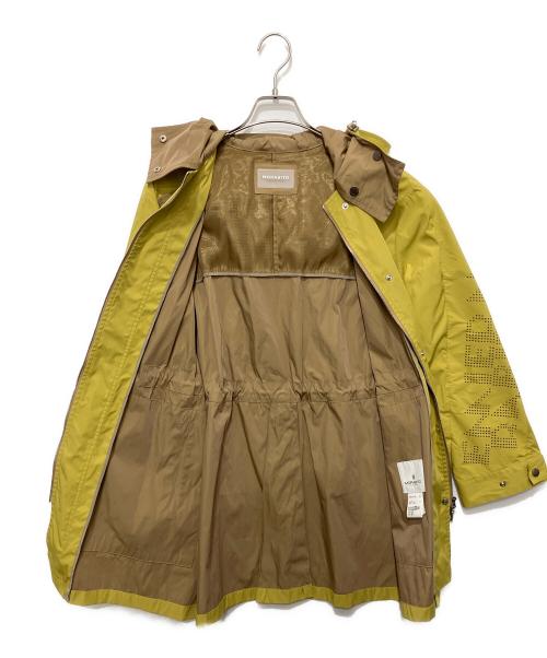 MORABITO（モラビト）MORABITO (モラビト) 袖パンチングデザインフーデッドジャケット イエロー サイズ:38の古着・服飾アイテム
