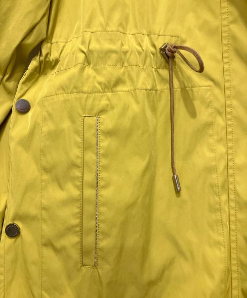 MORABITO（モラビト）MORABITO (モラビト) 袖パンチングデザインフーデッドジャケット イエロー サイズ:38の古着・服飾アイテム