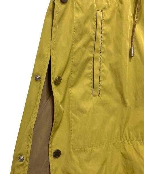 MORABITO（モラビト）MORABITO (モラビト) 袖パンチングデザインフーデッドジャケット イエロー サイズ:38の古着・服飾アイテム