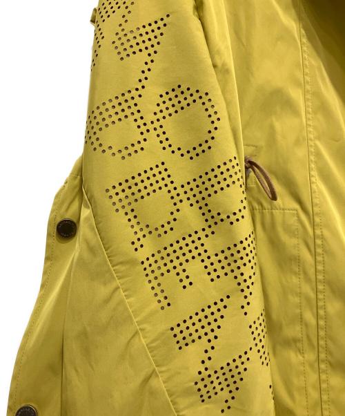 MORABITO（モラビト）MORABITO (モラビト) 袖パンチングデザインフーデッドジャケット イエロー サイズ:38の古着・服飾アイテム