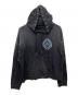 FIRST ROW（ファーストロウ）の古着「WASHED CROP RHINESTONE HOODIE」｜ブラック