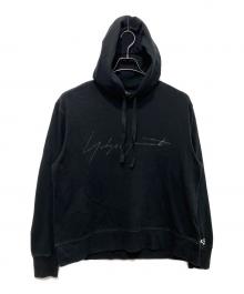 Y-3（ワイスリー）の古着「Distressed Signature Hoodie」｜ブラック