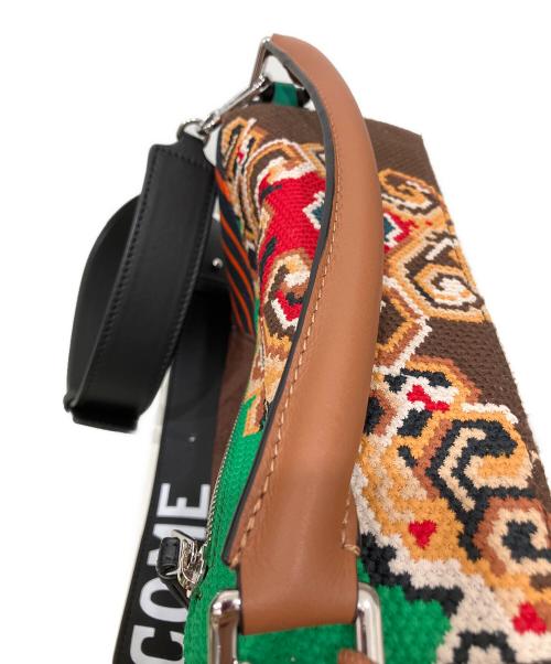 LOEWE（ロエベ）LOEWE (ロエベ) ショルダーバッグ グリーン×ブラウンの古着・服飾アイテム