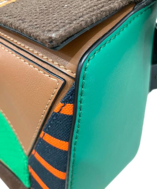 LOEWE（ロエベ）LOEWE (ロエベ) ショルダーバッグ グリーン×ブラウンの古着・服飾アイテム