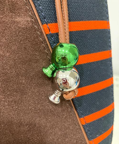 LOEWE（ロエベ）LOEWE (ロエベ) ショルダーバッグ グリーン×ブラウンの古着・服飾アイテム