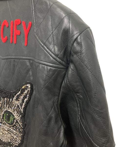 GUCCI（グッチ）GUCCI (グッチ) Cropped Embellished Jacket ブラック サイズ:38の古着・服飾アイテム