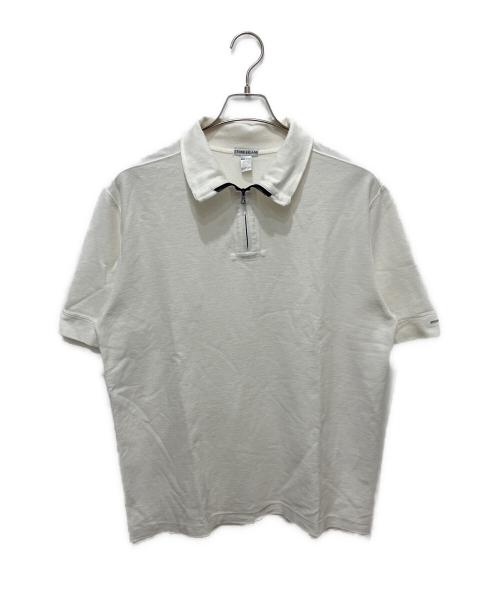 STONE ISLAND（ストーンアイランド）STONE ISLAND (ストーンアイランド) ハーフジップカットソー ホワイト サイズ:Lの古着・服飾アイテム